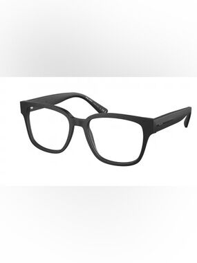 Prada Black Rectangular Women's Glasses Frames - Classic Designer